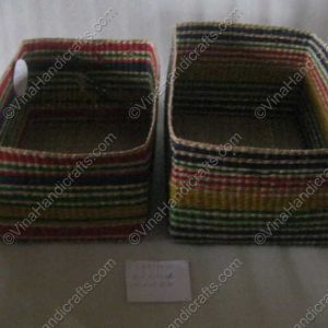 Hộp cói chữ nhật màu VNH0028