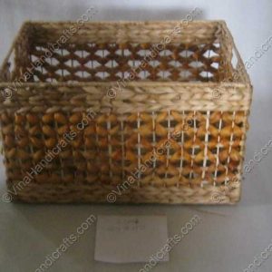 Hộp bèo đan hoa văn VNH0033