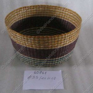 Hộp cói màu họa tiết sọc ngang VNH0062