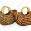 túi bèo quai hạt tròn họa tiết màu VNH0211