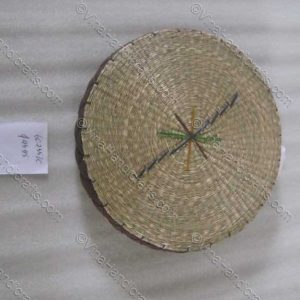 Đệm cói mút tròn họa tiết màu VNH0057