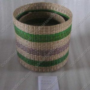 Hộp cói màu họa tiết sọc ngang VNH0070