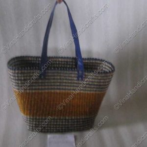 Túi cói họa tiết ngang VNH0054