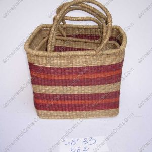Làn cói chữ nhật màu đỏ - trắng VNH0109