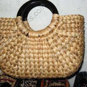 Túi bèo quai nhựa tròn màu trơn VNH0169