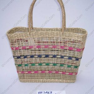 Làn cói đan mắt cáo họa tiết màu VNH0152