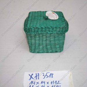 Hộp cói vuông màu có năp VNH0225
